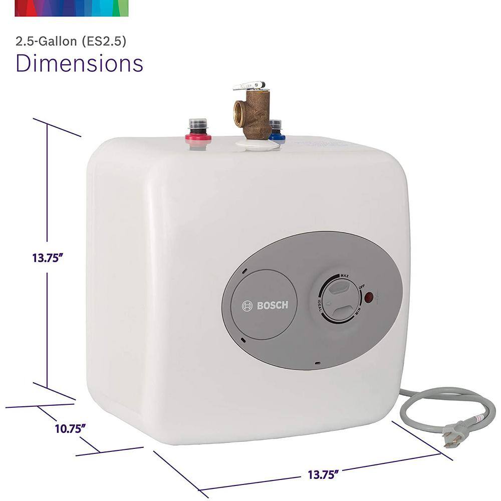Bosch 4 Gal. Mini-Tank Electric Water Heater, Tronic 3000 — 3-Pack