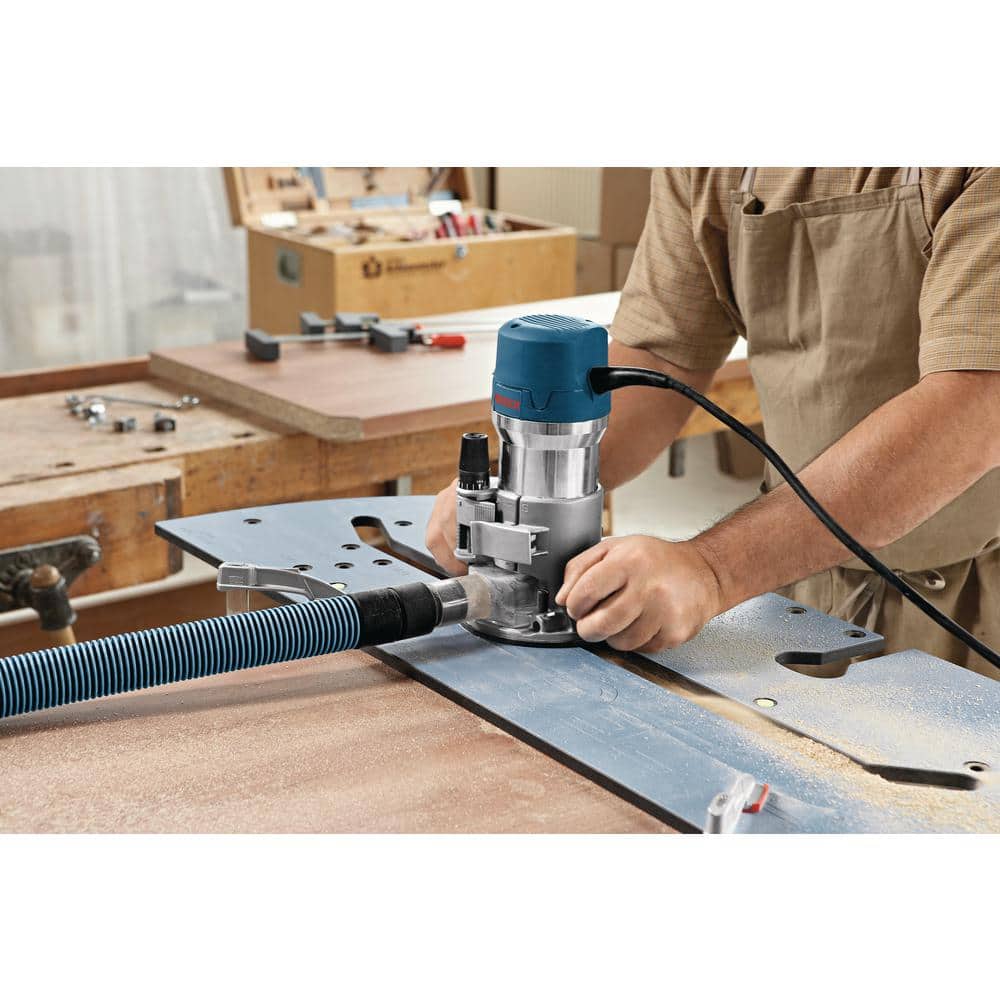Bosch 12 Amp 2-1/4 Horse Power Corded Peak Variable Speed Plunge and Fixed Base Router Kit with Hard Case