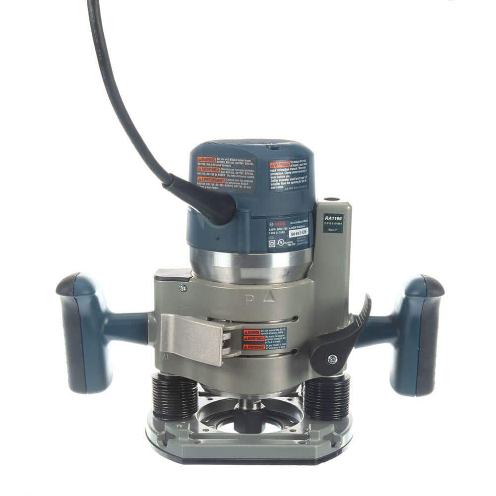 Bosch 12 Amp 2-1/4 Horse Power Corded Peak Variable Speed Plunge and Fixed Base Router Kit with Hard Case