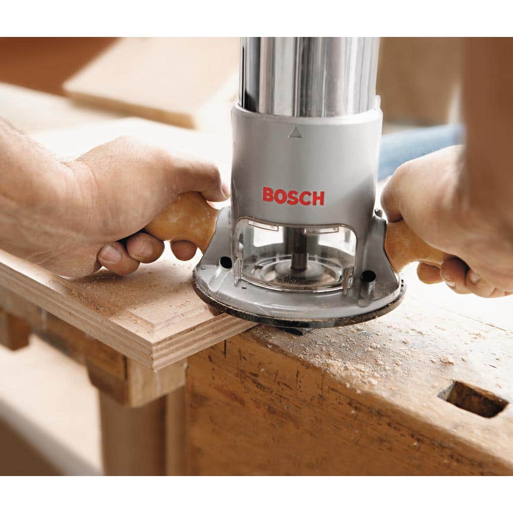 Bosch 12 Amp 2-1/4 Horse Power Corded Peak Variable Speed Plunge and Fixed Base Router Kit with Hard Case