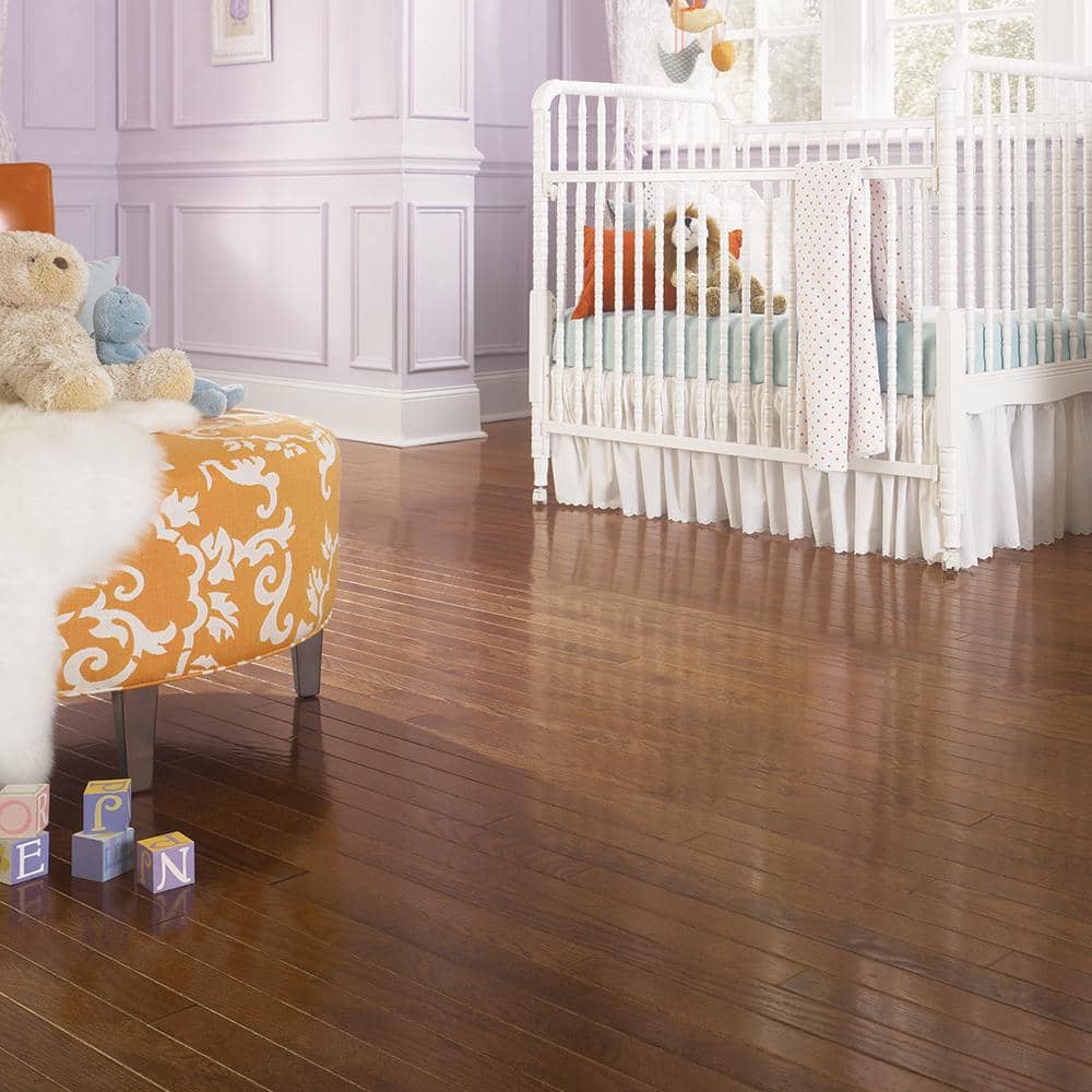 Blue Ridge Hardwood Flooring Bourbon Oak 3/4 in. T x 2-1/4 in. W Smooth Solid Hardwood Flooring (24 sq.ft./case)