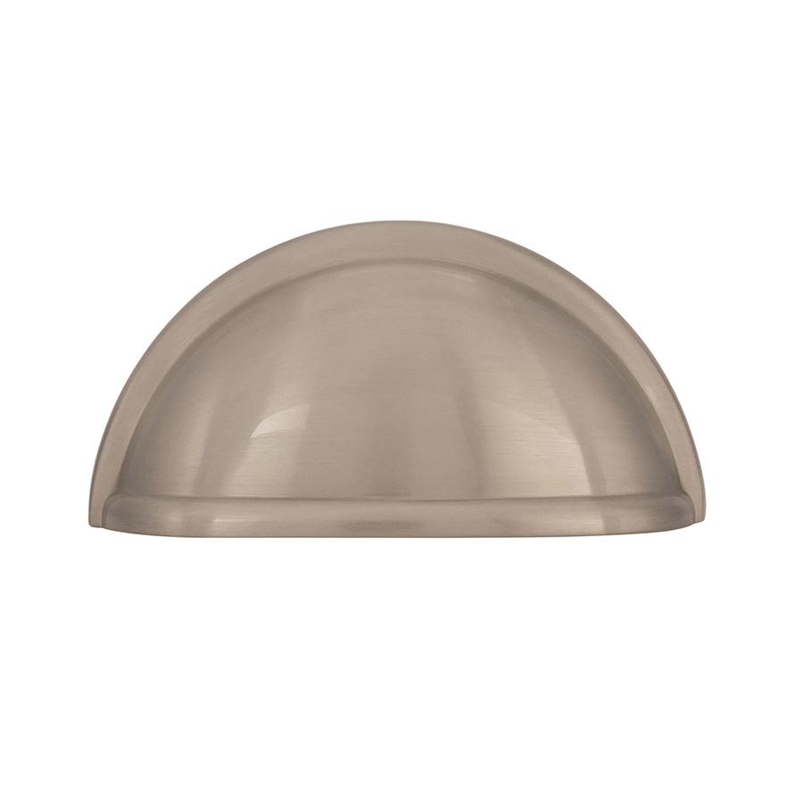 Amerock Cup Pulls Collection 3 in. (76 mm) Center-to-Center Satin Nickel Cabinet Cup Pull, 10-Pack