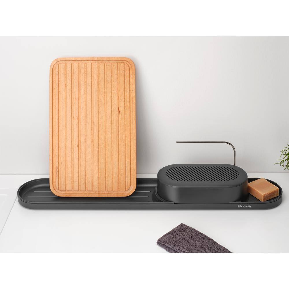 Brabantia SinkStyle Organizer and Drying Tray in Mineral Infinite Gray
