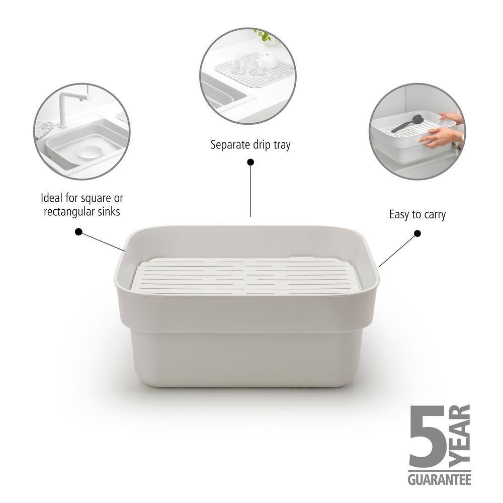 Brabantia SinkSide Dishwashing Tub with Drying Tray - Light Gray