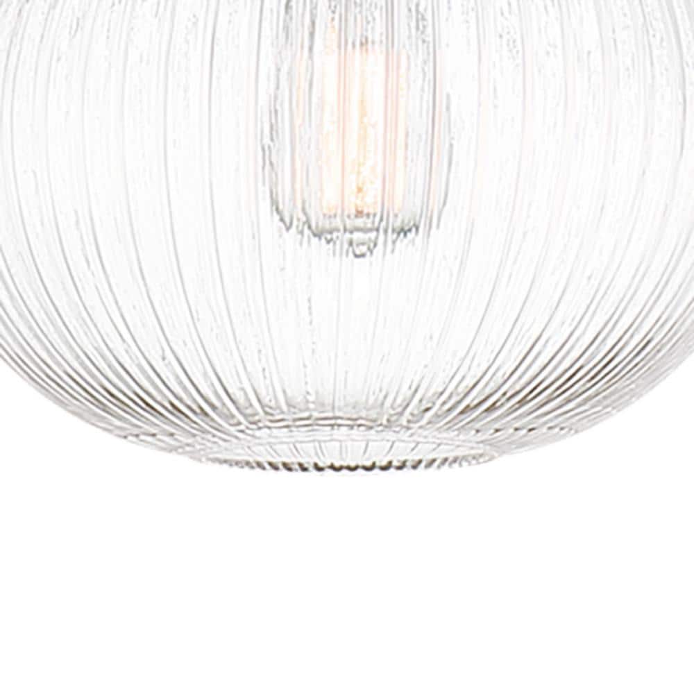 Vanity Art Bayonne 1-Light Brass Dust Pendant with Glass Globe Shade