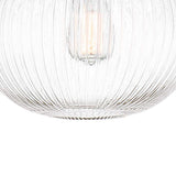 Vanity Art Bayonne 1-Light Brass Dust Pendant with Glass Globe Shade