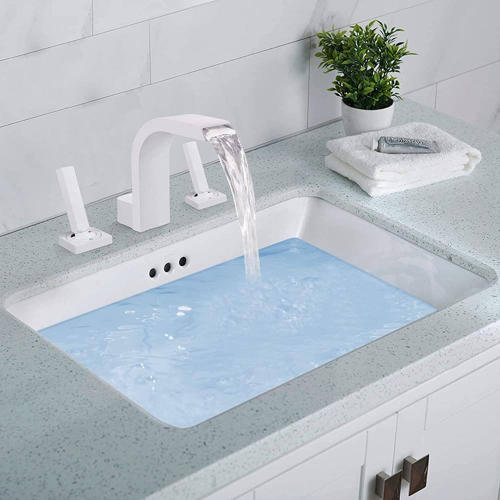 Commercial Double Handle Brass Bathroom Sink Faucet | 16GS-36108