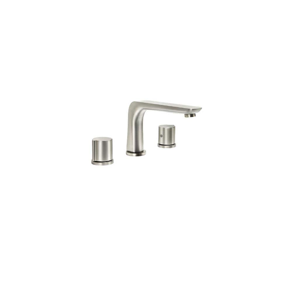 Unbranded Commercial Metering Double Handle Bathroom Sink Faucet in Brass