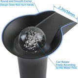 Commercial Brass Double Handle Bathroom Sink Faucet with Black Finish