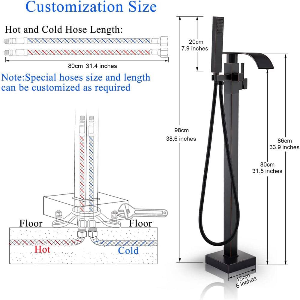 Commercial Brass Single Handle Bathroom Faucet | Oil Rubbed Bronze Finish
