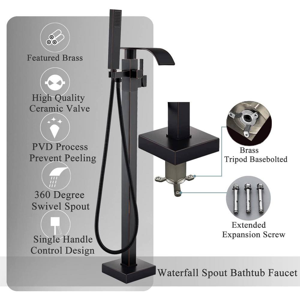 Commercial Brass Single Handle Bathroom Faucet | Oil Rubbed Bronze Finish