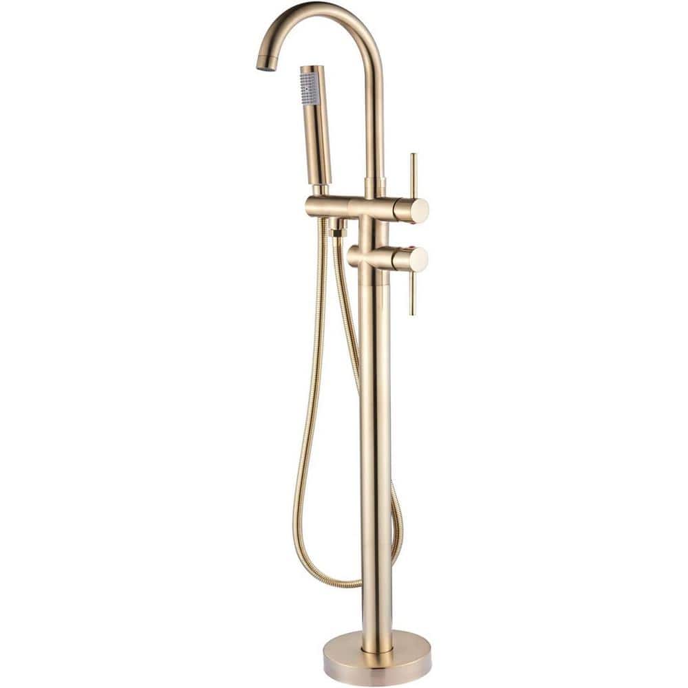 Unbranded Commercial Brass Double Handle Bathroom Sink Faucet