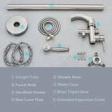 Unbranded Commercial Metering Double Handle Brass Bathroom Sink Faucet