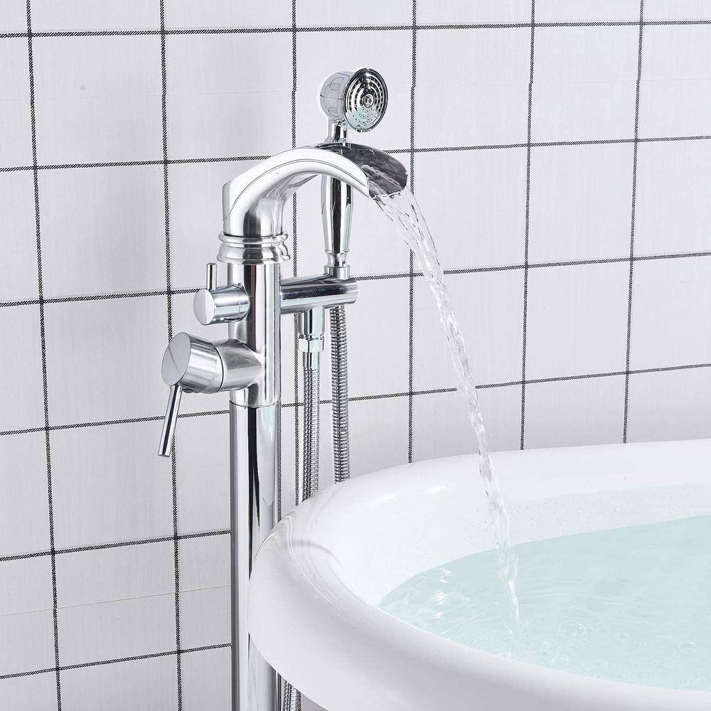 Commercial Brass Double Handle Bathroom Sink Faucet by Unbranded