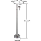 Unbranded Commercial Metering Single Handle Brass Bathroom Sink Faucet