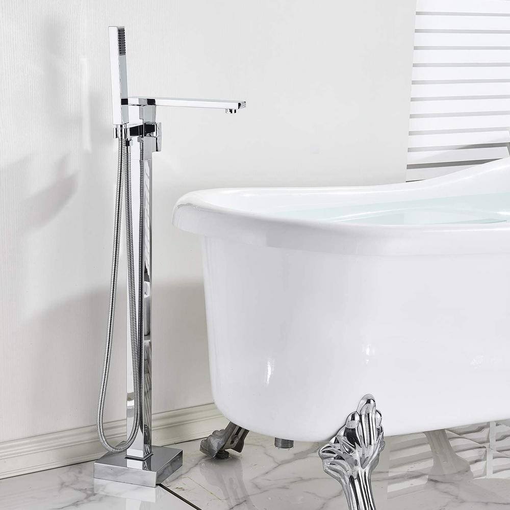 Commercial Metering Single Handle Brass Bathroom Sink Faucet - Chrome Finish