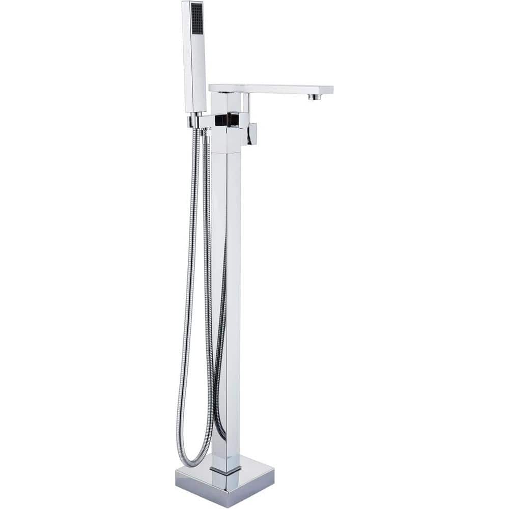 Commercial Metering Single Handle Brass Bathroom Sink Faucet - Chrome Finish