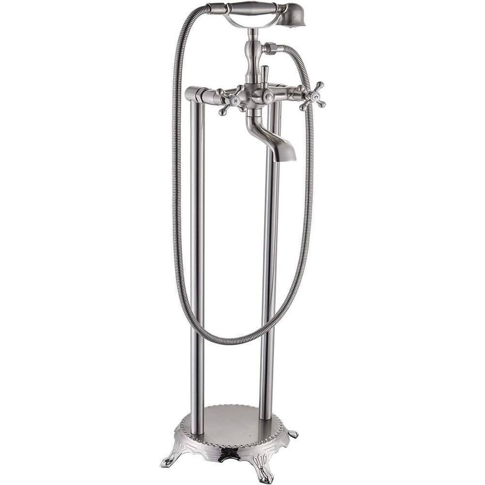 Unbranded Brass Double Handle Commercial Metering Bathroom Sink Faucet