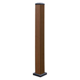 NewTechWood Ultra Shield 3.7 in. x 3.7 in. x 3.5 ft. Brazilian Ipe Composite Hemispheres 3.5 ft. Post Kit