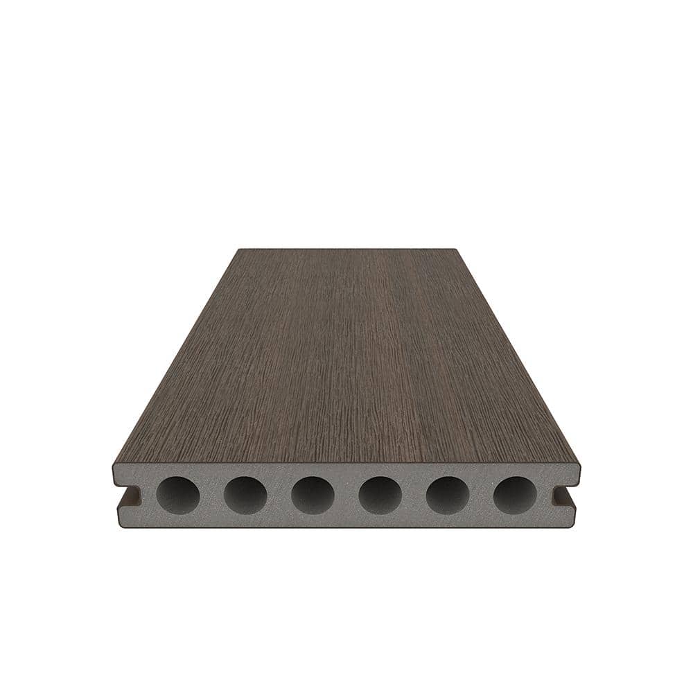 NewTechWood UltraShield Natural Voyager 1 in. x 6 in. x 8 ft. Brazilian IPE Hollow Composite Decking Board