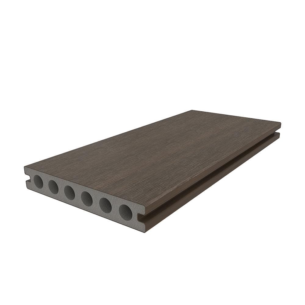 NewTechWood UltraShield Natural Voyager 1 in. x 6 in. x 8 ft. Brazilian IPE Hollow Composite Decking Board