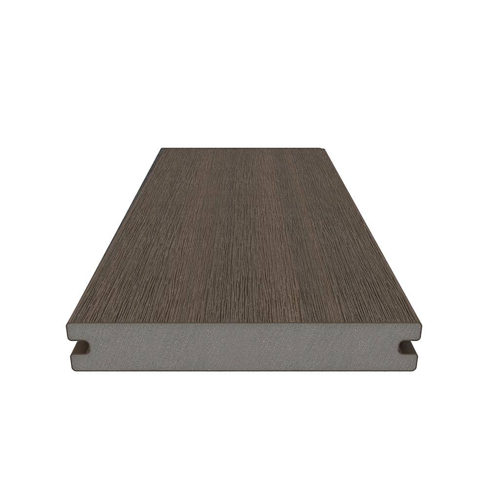 NewTechWood UltraShield Naturale Magellan 1 in. x 6 in. x 8 ft. Brazilian Ipe Solid with Groove Composite Decking Board