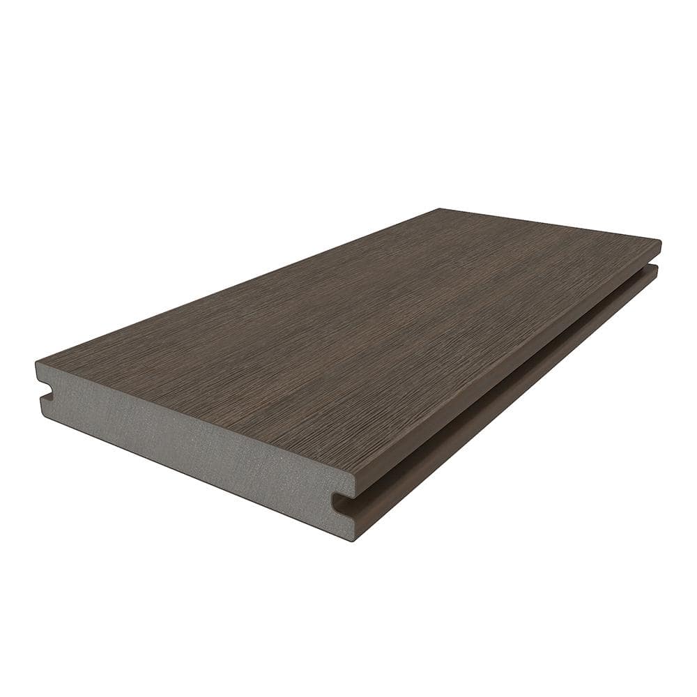 NewTechWood UltraShield Naturale Magellan 1 in. x 6 in. x 8 ft. Brazilian Ipe Solid with Groove Composite Decking Board