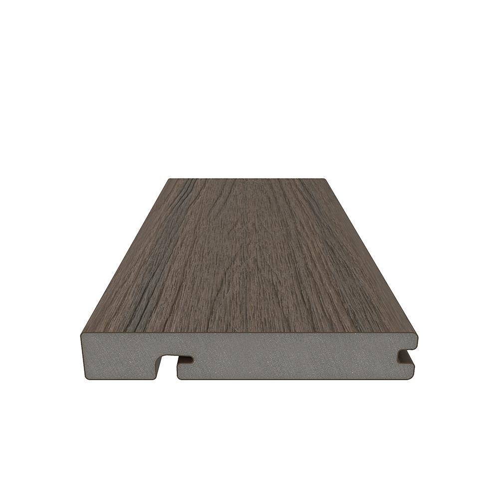 NewTechWood UltraShield Naturale Composite Deck Board Sample - Brazilian Ipe Finish