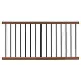 NewTechWood Ultrashield Hemispheres 36 in. x 3 in. x 6 ft. Brazilian Ipe Composite Railing Kit