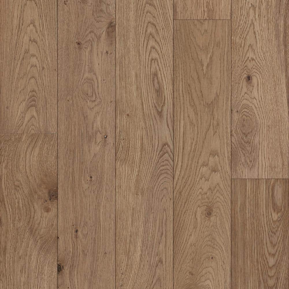 ACQUA FLOORS Brewster Oak 1/4 in. T x 5 in. W Click Lock Wire Brushed Engineered Hardwood Flooring (16.7 sq.ft./case)