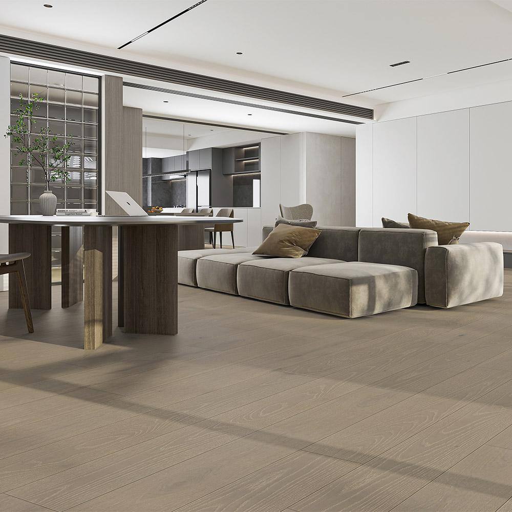 Selkirk Bright Andover 1/2 in. T x 7.5 in. W Tongue and Groove Wire Brushed Engineered Hardwood Flooring (31.09 sq.ft./case)