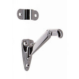 idh by St. Simons 3-1/4 in. Solid Brass Hand Rail Bracket in Bright Nickel