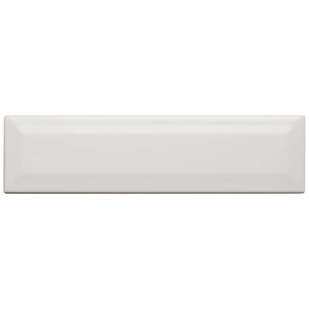 Daltile Restore Bright White 3 in. x 12 in. Ceramic Bevel Wall Tile (9 sq. ft. / case)