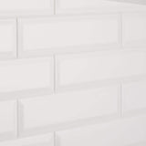 Daltile Restore Bright White 3 in. x 12 in. Ceramic Bevel Wall Tile (9 sq. ft. / case)