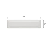 Daltile Restore 3 in. x 12 in. Ceramic Bevel Bright White Subway Tile (9 sq. ft. per Case)