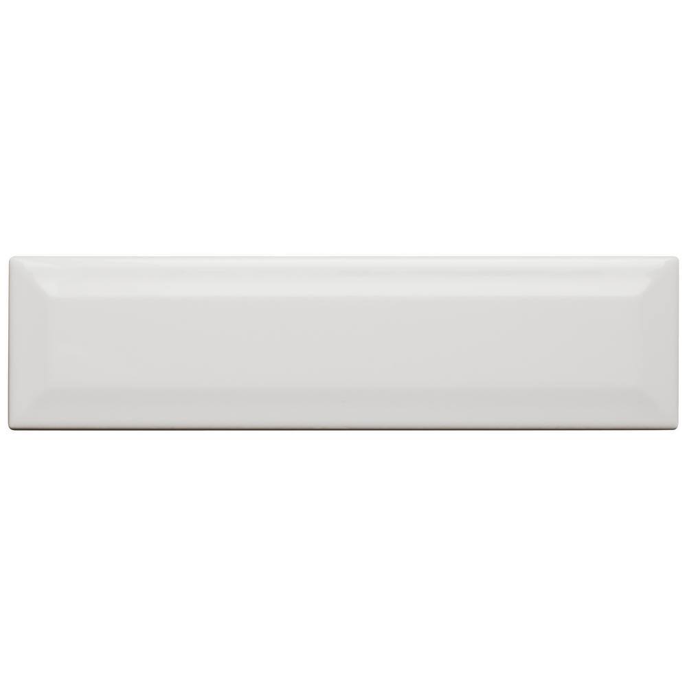 Daltile Restore 3 in. x 12 in. Ceramic Bevel Bright White Subway Tile (9 sq. ft. per Case)