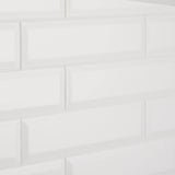 Daltile Restore 3 in. x 12 in. Ceramic Bevel Bright White Subway Tile (9 sq. ft. per Case)