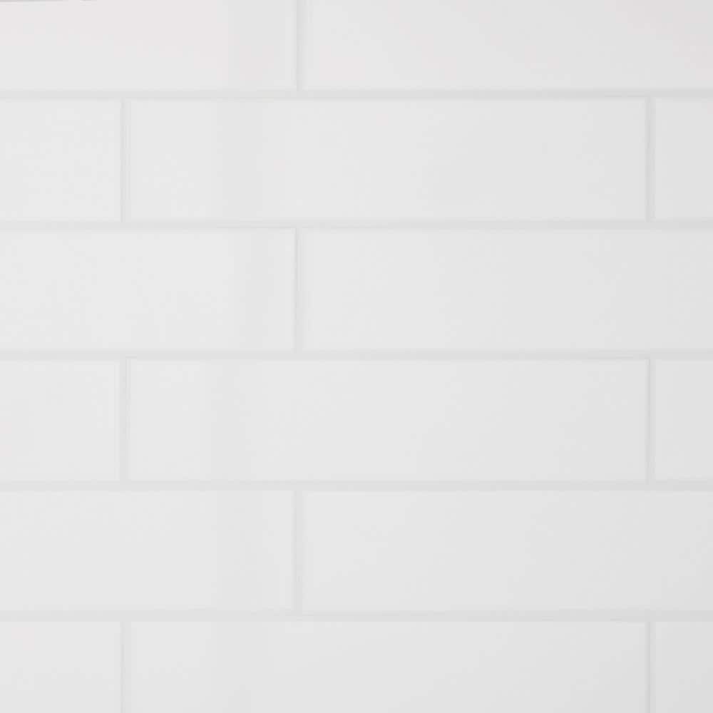 Daltile Restore 3 in. x 12 in. Ceramic Bright White Subway Tile (12 sq. ft. / Case)