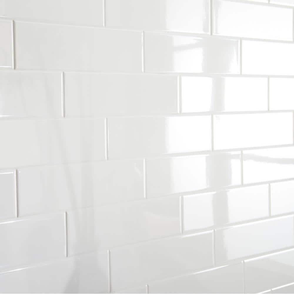 Daltile Restore Bright White 3 in. x 12 in. Ceramic Wall Tile (12 sq. ft. / Case)