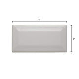 Daltile Restore Bright White 3 in. x 6 in. Ceramic Bevel Wall Tile (10 sq. ft. / case)