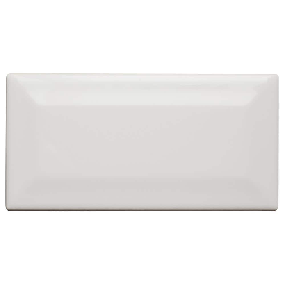 Daltile Restore Bright White 3 in. x 6 in. Ceramic Bevel Wall Tile (10 sq. ft. / case)