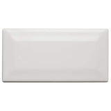 Daltile Restore Bright White 3 in. x 6 in. Ceramic Bevel Wall Tile, Glossy (10 sq. ft. per case)