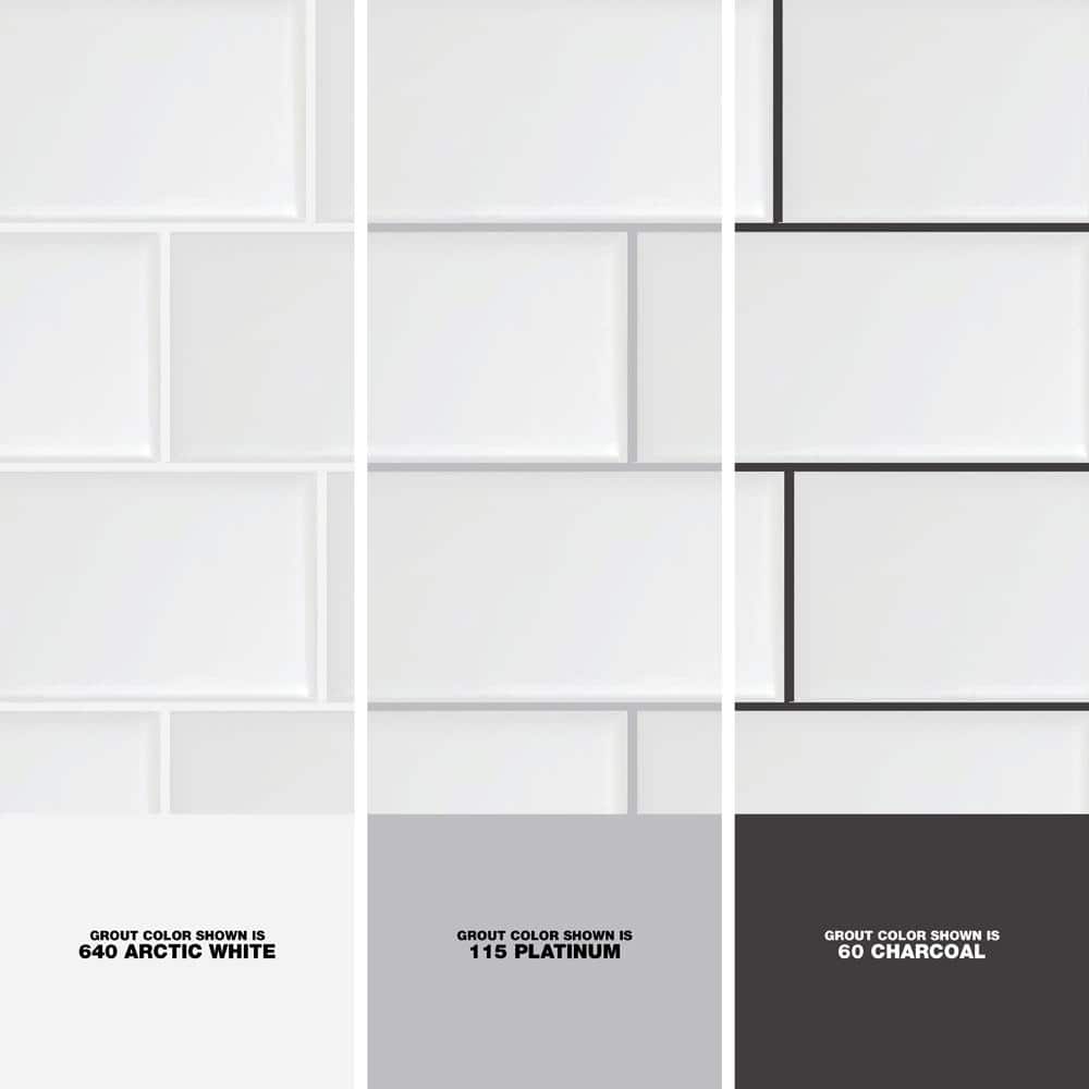 Daltile Restore Bright White 3 in. x 6 in. Ceramic Modular Wall Tile, Glossy Subway, 12.5 sq. ft. per Case