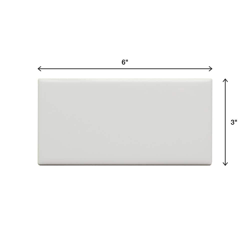Daltile Restore Bright White 3 in. x 6 in. Glossy Ceramic Subway Wall Tile, Modular (12.5 sq. ft. / Case)