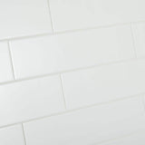 Daltile Restore Bright White 4 in. x 16 in. Ceramic Wall Tile (13.20 sq. ft. / Case)