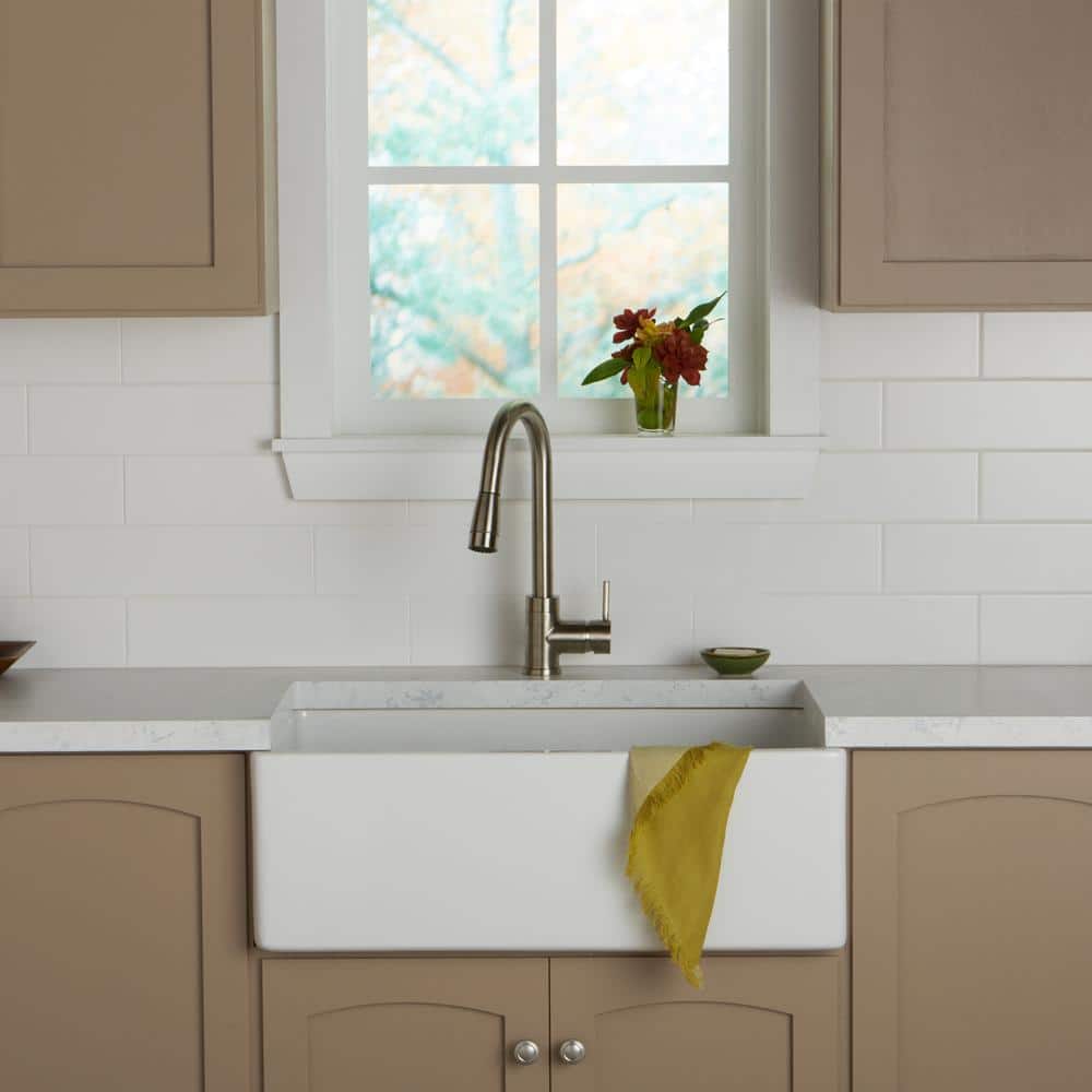 Daltile Restore 4 in. x 16 in. Ceramic Bright White Subway Tile (13.20 sq. ft. per Case)