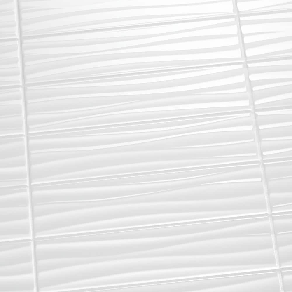Daltile Restore Bright White 4 in. x 16 in. Ceramic Wavy Wall Tile (13.20 sq. ft. / case)