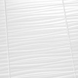 Daltile Restore Bright White 4 in. x 16 in. Ceramic Wavy Wall Tile (13.20 sq. ft. per Case)