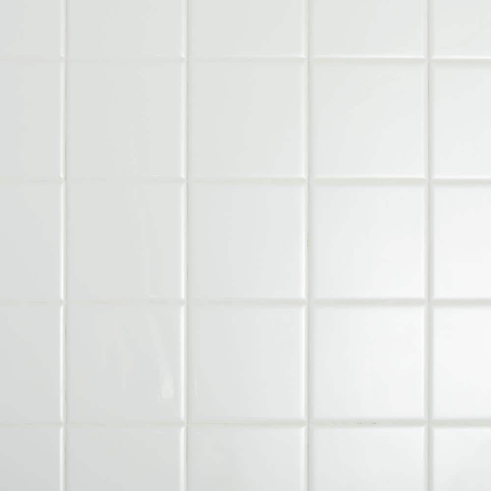Daltile Restore Bright White 4-1/4 in. x 4-1/4 in. Ceramic Wall Tile (12.5 sq. ft. / Case)