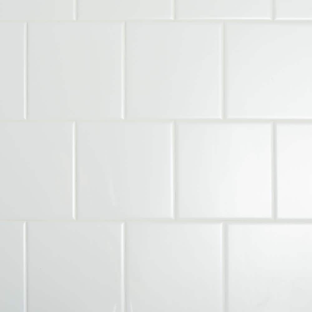 Daltile Restore Bright White 6 in. x 6 in. Ceramic Wall Tile (12.50 sq. ft./Case)